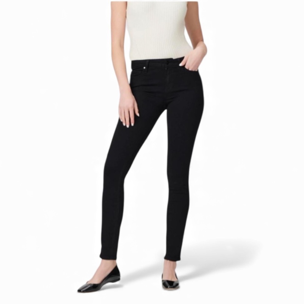 PAIGE Verdugo Ultra Skinny Mid Rise Black Stretchy Jeans Pants
Womens Size 27x30